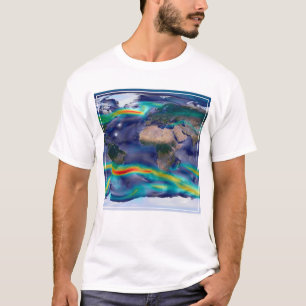 Visualisation Of Global Winds. T-Shirt