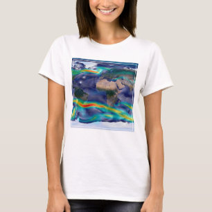 Visualisation Of Global Winds. T-Shirt