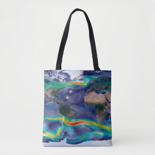 Visualisation Of Global Winds. Tote Bag (Front)