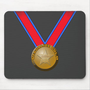Visualise a Gold Medal Performance Mouse Mat