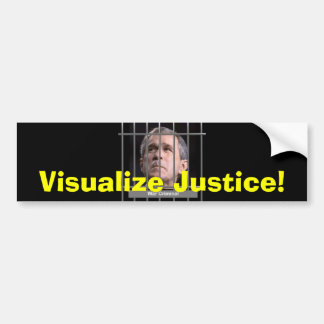 Visualise Justice Bumpersticker Bumper Sticker