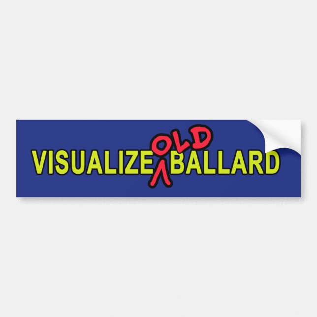 Visualise OLD Ballard Bumper Sticker (Front)