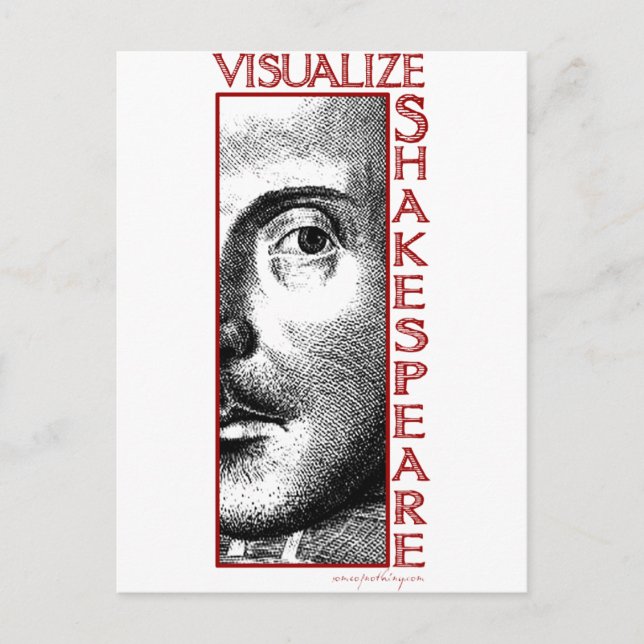 Visualise Shakespeare Postcard (Front)