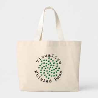 Visualise Whirled Peas 2 Large Tote Bag