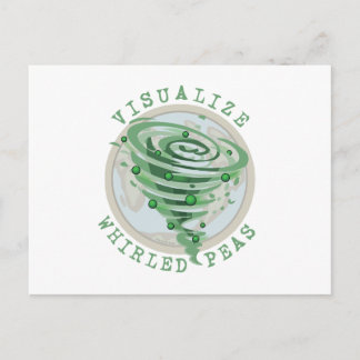 Visualise Whirled Peas Postcard