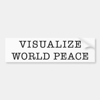 Visualise World Peace bumper sticker