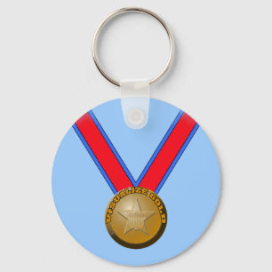 Visualize a Gold Medal Performance Key Ring