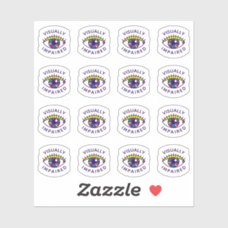 Visually Impaired Eyeball Nametag Badge Icon
