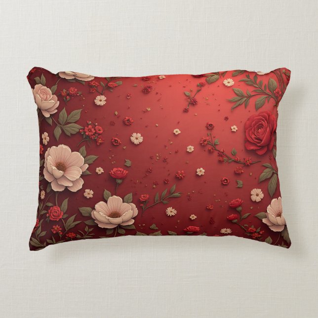VisualNest Floral Pillow Sham,PillowCase (Front)