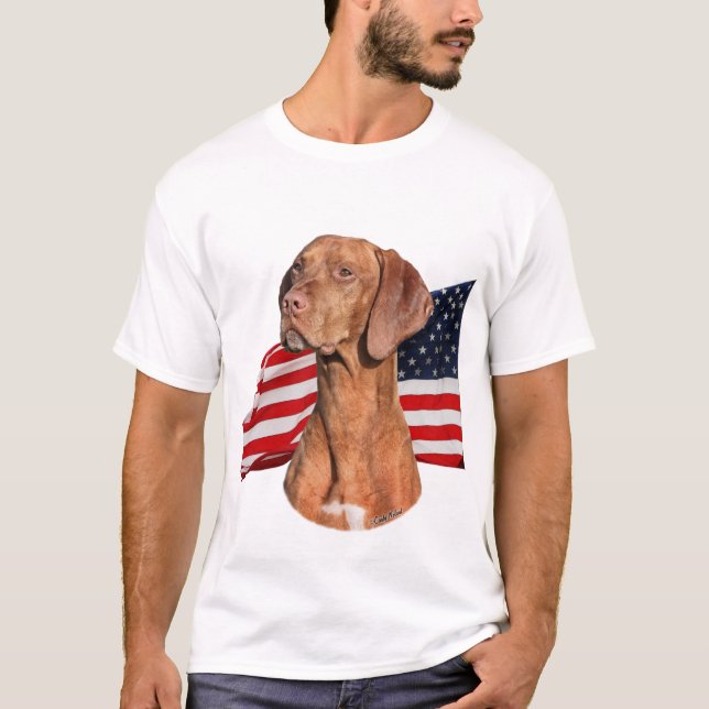 Viszla head with Flag shirt (Front)