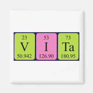 Vita periodic table name magnet