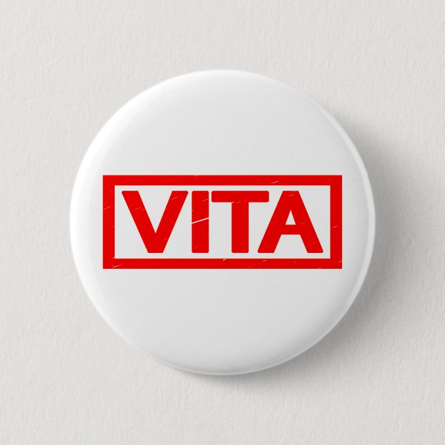 Vita Stamp 6 Cm Round Badge (Front)