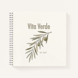 Vita Verde Collection Beige Notebook