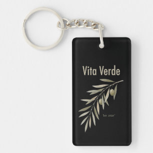 Vita Verde Collection Black Key Ring