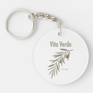 Vita Verde Collection White Key Ring
