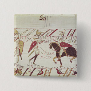Vital informs King Harold 15 Cm Square Badge
