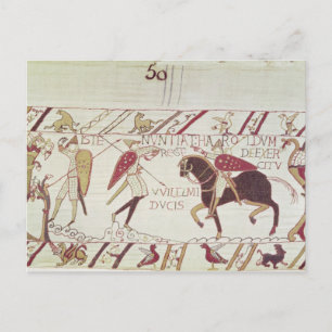 Vital informs King Harold Postcard