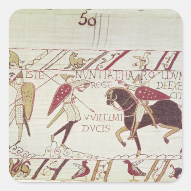 Vital informs King Harold Square Sticker (Front)