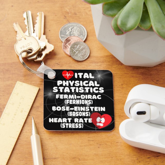 Vital Physical Statistics Key Ring (Desk)