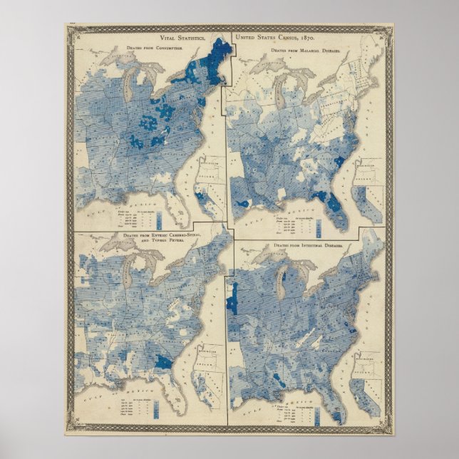 Vital statistics, United States census Poster (Front)