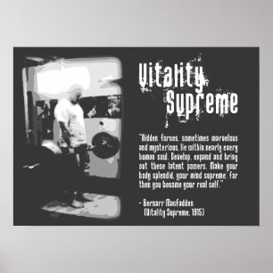 Vitality Supreme - Gym Poster
