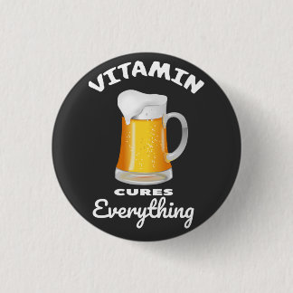 Vitamin BEER 3 Cm Round Badge
