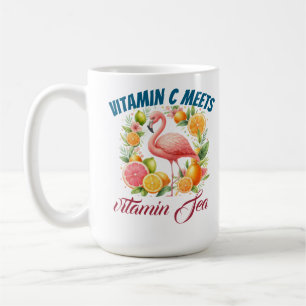 Vitamin C Meets Vitamin Sea-Tropical Flamingo Citr Coffee Mug