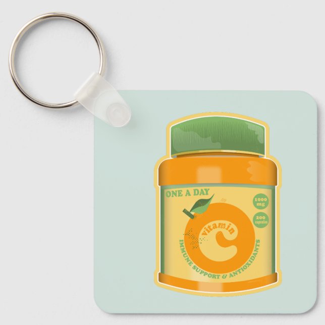 Vitamin C wellness Key Ring (Front)