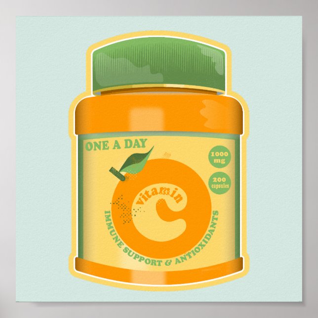 Vitamin C wellness Poster (Front)