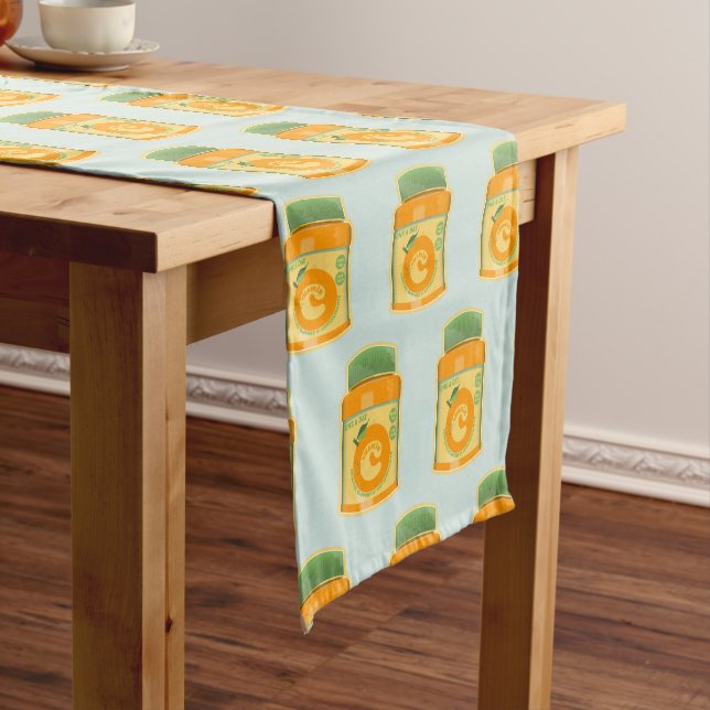 Vitamin C wellness Short Table Runner (In Situ)
