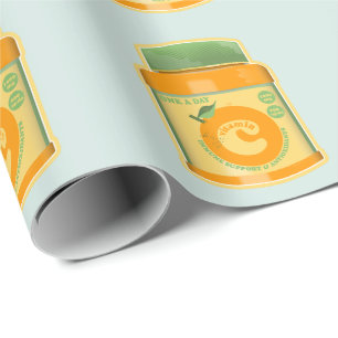 Vitamin C wellness Wrapping Paper