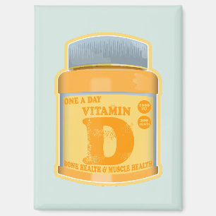 Vitamin D capsules health and well-being Magnet