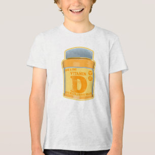 Vitamin D capsules health and well-being Tri-Blend Shirt