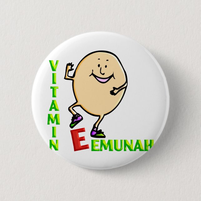 Vitamin E 6 Cm Round Badge (Front)