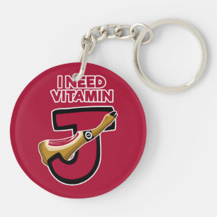 Vitamin J Key Ring