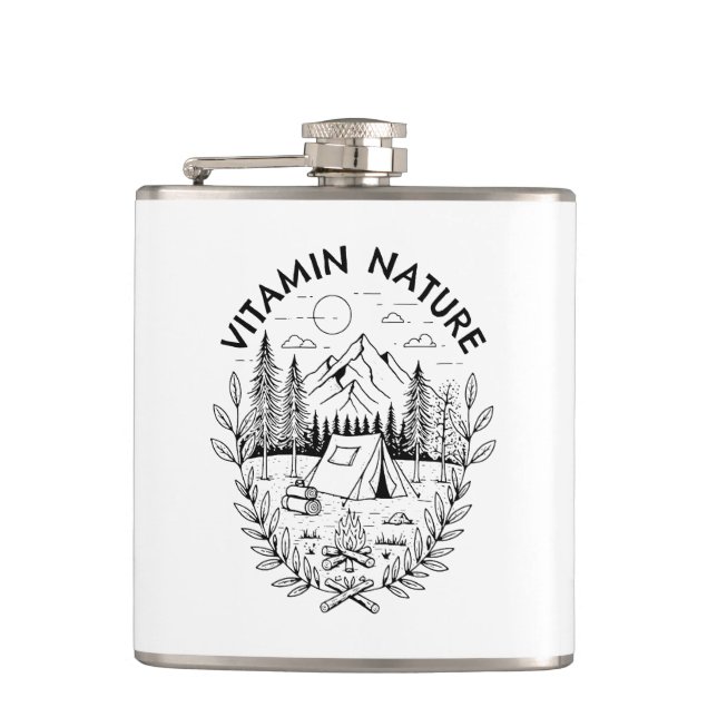 Vitamin Nature Hip Flask (Front)