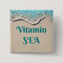 Vitamin SEA button Beach