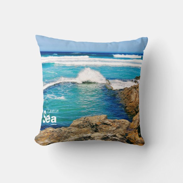 Vitamin Sea surf and waves Cushion (Front)