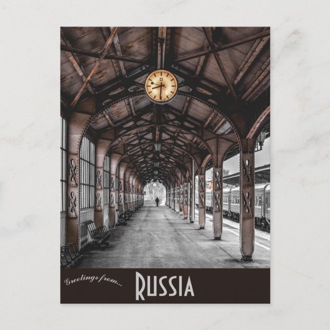 Vitebsky Railway Station St Petersburg Russia Postcard (Front)