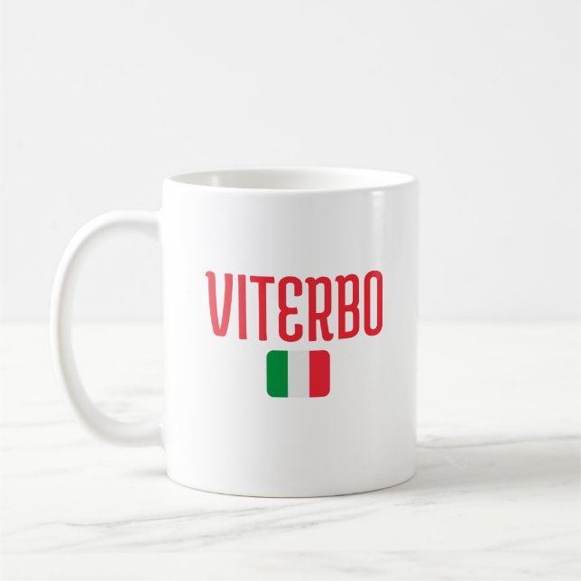 VITERBO Italy Flag Coffee Mug (Left)