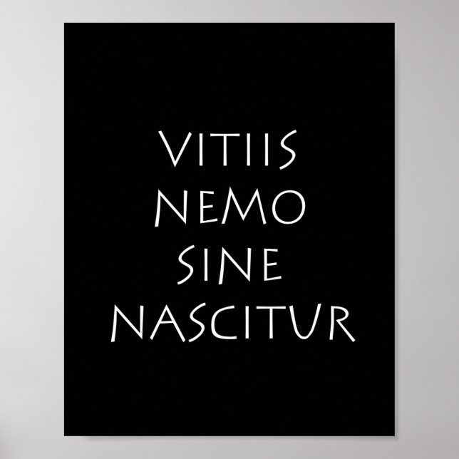Vitiis nemo sine nascitur poster (Front)