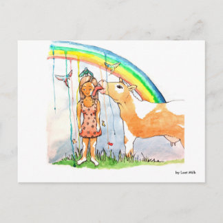 Vitiligo - don't hang your head! postcard