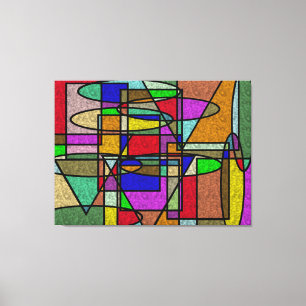 Vitral Stained Glass Canvas Print