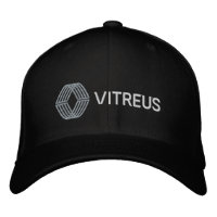 VITREUS Embroidered Flexfit Wool Cap | BLACK