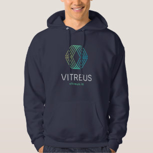 VITREUS Printed Hoodie   NAVY