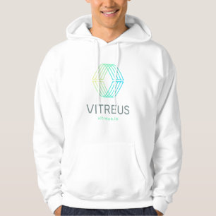 VITREUS Printed Hoodie   WHITE