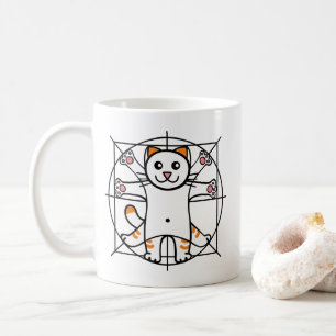 Vitruvian Cat Coffee Mug