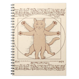 Vitruvian Cat |Cute Cat Design Notebook