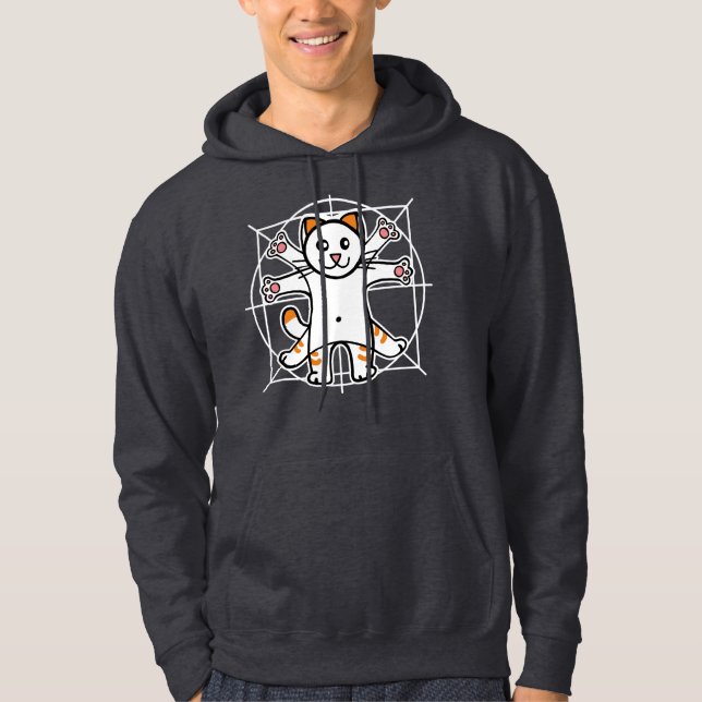 Vitruvian Cat Hoodie (Front)