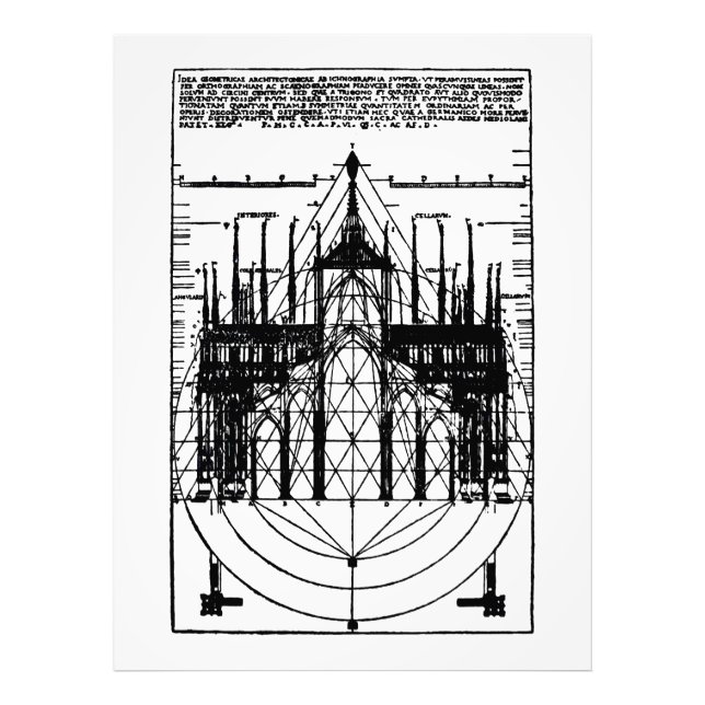 Vitruvian Cathedral of Milan 1521 Photo Print (Front)